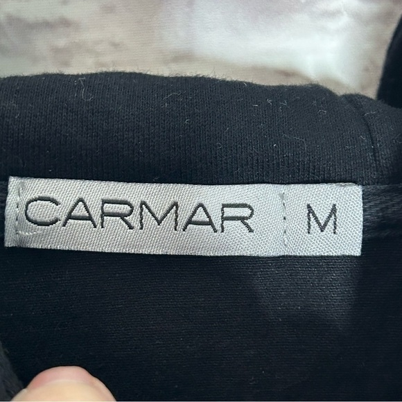 Carmar Black Distressed Denim Cargo Hooded Jacket - Picture 11 of 15